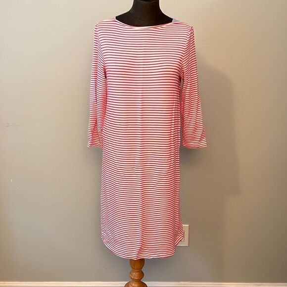 Fleur Bleue Women's Striped Knit Shift Dress - Picture 1 of 8
